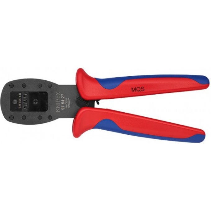 Кримпер для миниатюрных штекеров KNIPEX с параллельным ходом плашек 0..5 мм² KN-975427