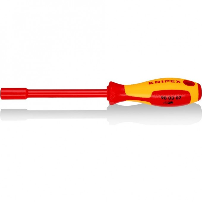 Торцевой ключ диэлектрический с отверточной ручкой KNIPEX 7 мм KN-980307