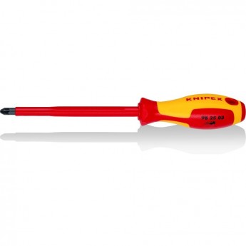 Отвертка крестовая диэлектрическая Pozidriv VDE KNIPEX PZ 3 KN-982503